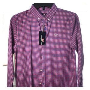 NWT Vineyard Vines Boys Shirt Sz M 12-14